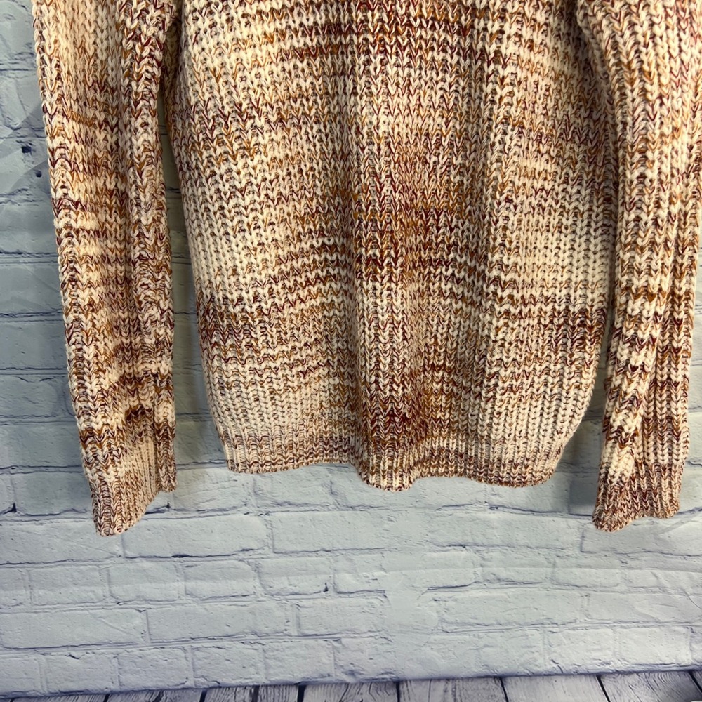 Forever 21 Sweater Size Small Cream‎ and Brown crew neck - Picture 7 of 10